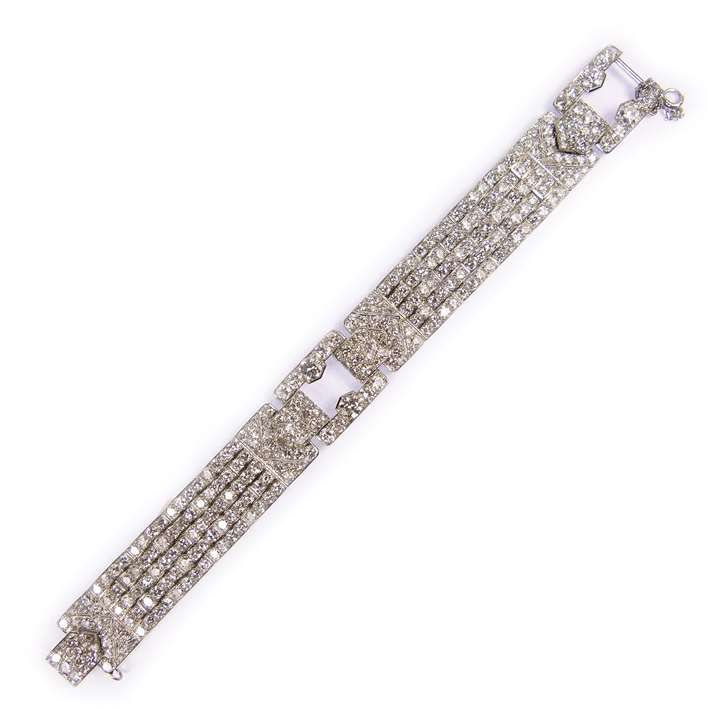 Diamond bricklink strap bracelet by Cartier, Paris,